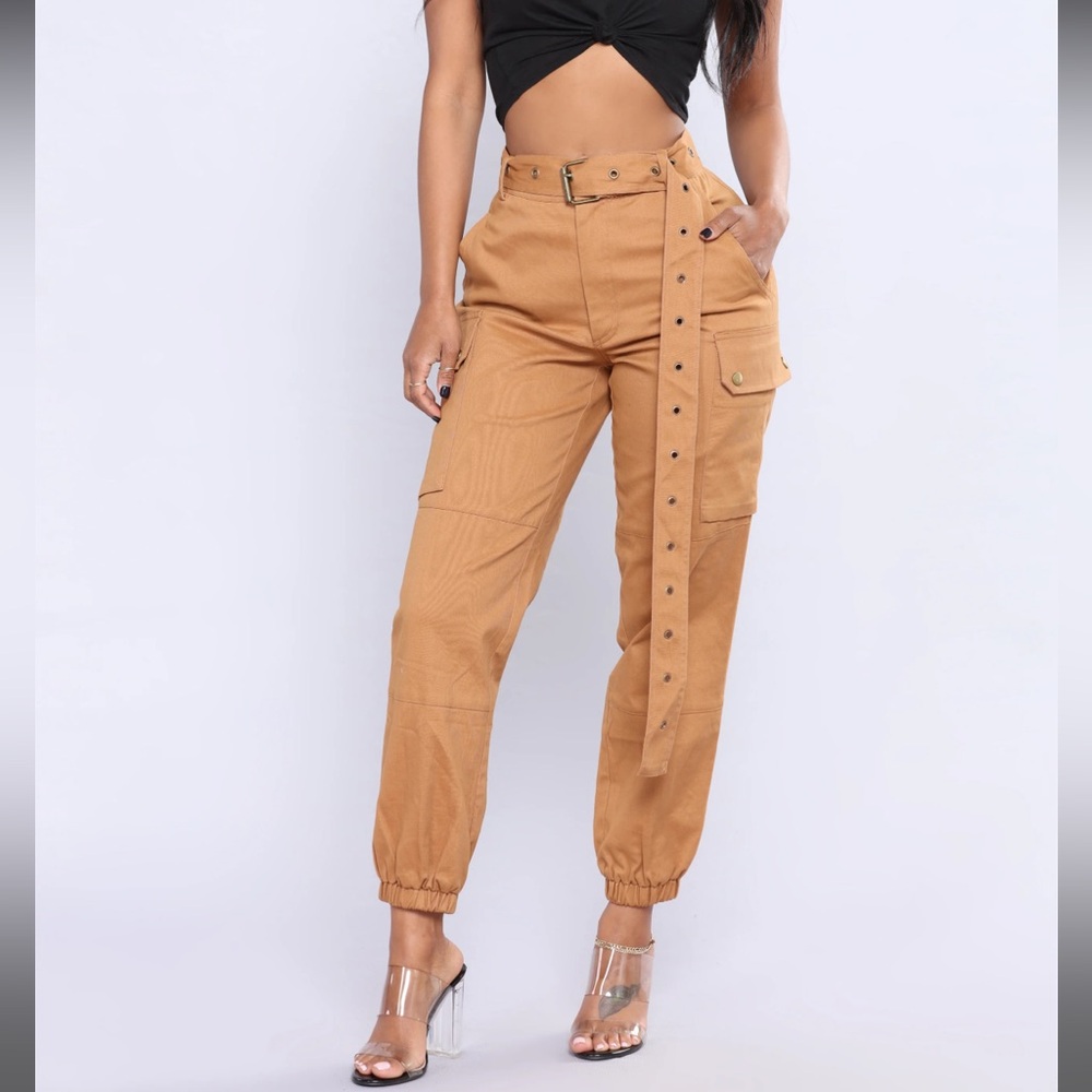 Belted Cargo Pants